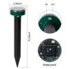 4Pcs Solar Powered Mole Repeller Sonic Gopher Stake Repellent Waterproof Outdoor For Farm Garden Yard