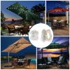 Patio Umbrella Lights 8 Lighting Mode Waterproof Parasol Timer Lamps W/ Remote Controller 104 LED 8 Bundles Warm White