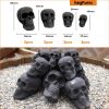 Ceramic Skulls for Fire Pit, Outdoor Fire Tables, 7pcs Reusable Spooky Imitated Human Skull Gas Log for Party, Bonfire,Campfires,Fireplaces, 3 inch